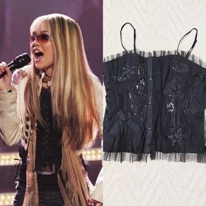Y2K Hannah Montana Beaded Fairygoth Corset
